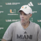 WATCH: Miami OL Coach Alex Mirabal Talk After Fall Practice No. 5